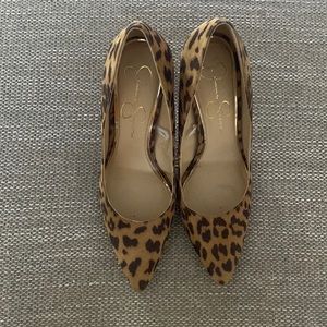 Jessica Simpson 4 inch heels. Leopard print. Hardly worn. Size 9M